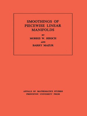 cover image of Smoothings of Piecewise Linear Manifolds. (AM-80), Volume 80